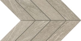 Cosmo Medium Gray 2×5 Chevron Mosaic Matte