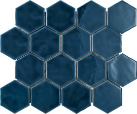 Artistic Reflections Twilight 3″ Hexagon Mosaic Glossy