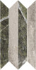 Heritage Luxe Heritage Cloud & Emerald 12×24 Picket Mosaic Glossy