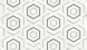 Waterjet Stone Mosaics Mist 5×6 Hexo Mosaic Honed