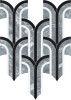 Waterjet Stone Mosaics Monochromo 11×12 Florence Mosaic Polished