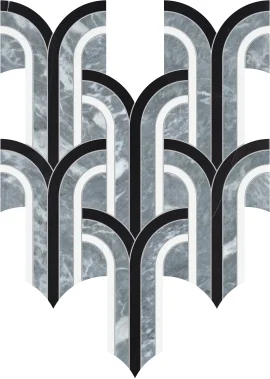 Waterjet Stone Mosaics Monochromo 11×12 Florence Mosaic Polished Waterjet Stone Mosaics Monochromo 11×12 Florence Mosaic Polished