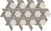 Orleans Gray & Ivory 12×10 Interlocking Hex Mosaic Matte