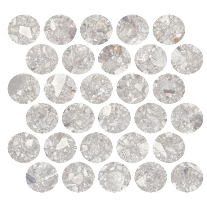 Santiago Light Gray Sphere Mosaic Rectified