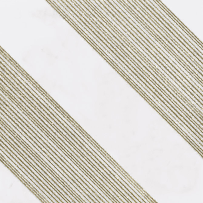 Criss-Cross White Gold 12×12 Deco 1 Decorative Tile Satin Rectified