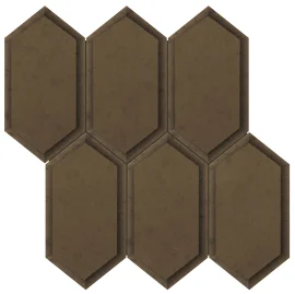 Swank Bronze 11×12 Hexagon Mosaic Beveled Swank Bronze 11×12 Hexagon Mosaic Beveled