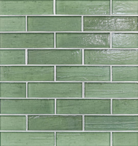 Elements Fern Leaf 1-1/4×5 Brick Mosaic Pearl