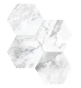 La Marca Arabescato 6″ Hexagon Polished