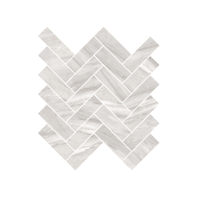 Epic Alaska Grey 12×15 Herringbone Mosaic Polished Rectified