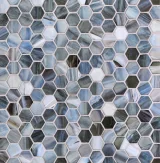 1″ Hexagon Mosaic Silk