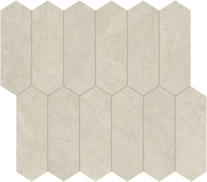 Tierra Halo 2×6 Picket Mosaic Honed
