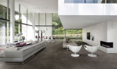Anima Graphite 47x47 Matte and Calacatta Oro 24x47 Polished
