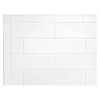 TrueTones Ceramics Light White Gloss 2×8 Zelli Field Tile Gloss