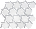 Maja Wave 9×10 Hex Wheel Mosaic Matte