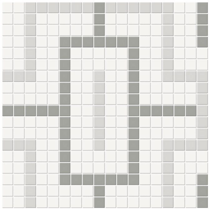 Nantucket Shadow Blend 11×11 Link Pattern Mosaic Matte