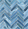 Agate Umbria 1×4 Herringbone Mosaic Silk