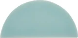 Cursive Soft Teal 2×4 Demilune Glossy Cursive Soft Teal 2×4 Demilune Glossy