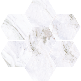 Nova 12×11 Hexagon Mosaic Satin Rectified