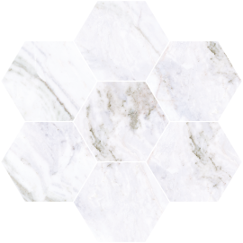 Nova 12×11 Hexagon Mosaic Satin Rectified Nova 12×11 Hexagon Mosaic Satin Rectified