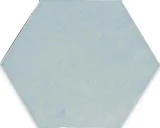 Zellige Hexa Aqua 4×5 Hexagon Field Tile Glossy