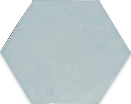 Zellige Hexa Aqua 4×5 Hexagon Field Tile Glossy Zellige Hexa Aqua 4×5 Hexagon Field Tile Glossy