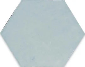 Zellige Hexa Aqua 4×5 Hexagon Field Tile Glossy