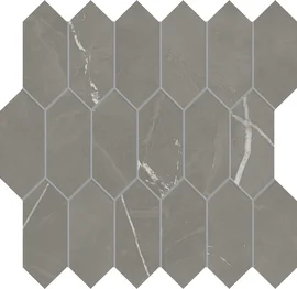 Beyond Calacatta Gray 2×5 Picket Mosaic Matte