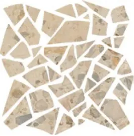 Volpino Beige 12×12 Palladian Mosaic Stone Mixed Rectified