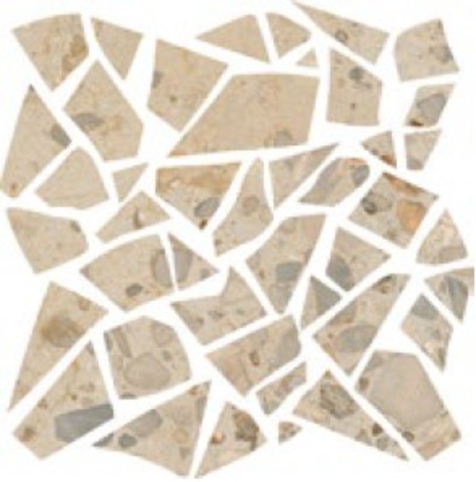 Volpino Beige 12×12 Palladian Mosaic Stone Mixed Rectified