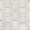 Ellington Cotton & Brass 5″ Savoy Decoratve Tile Honed