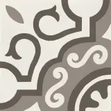 D_Segni Chalk/Mud/Midnight/Sand Blend 8×8 Parisian Decorative Tile Matte