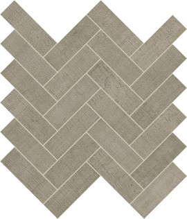 Fray Gray 1×4 Herringbone Mosaic Matte
