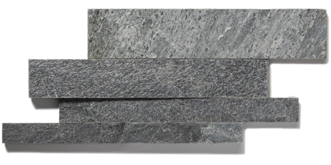 Cladding Series Silver Quartz 6×22 V Parallels Mosaic Split Face