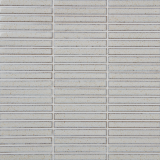 Yohen Border Yohen White 1/2×4 Corner Mosaic (12″ Glazed Edge)
