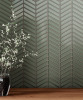 Bliss Element Glass Smoke Chevron Mosaic