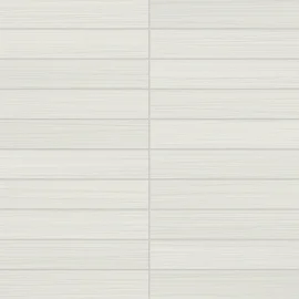 Zera Annex Bianco 1×6 Straight Stacked Mosaic Mosaic