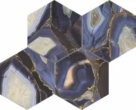 Evolve Agate 12×12 Hexagon Mosaic Polished