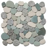 Pebble Birds Egg 12×12 Level Pebble Mosaic Honed