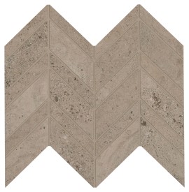 Modern Formation Canyon Taupe 12×13 Chevron Mosaic Mixed