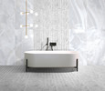 Nolita Bianco 24x48 Polished, Simili Deco 24x48 Polished and Simili Deco 24x24 Satin
