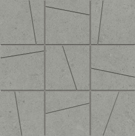 Argent 2.0 Grey Tabby 4×4 Random Angle Mosaic