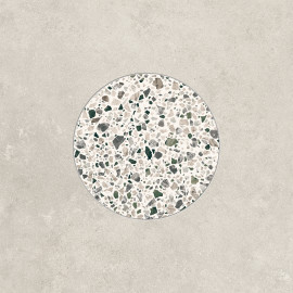 Romana Multicolor Cold 24×24 Cross Cut Circle Decorative Tile Matte Rectified