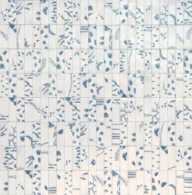 Rice Bianco 2×6 Leaf Decorative Tile