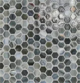 1″ Hexagon Mosaic Pearl