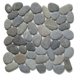 Pebble Tundra Sage 12×12 Perfect Pebble Mosaic Matte