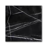Checkerboard Nero Marquina 12×12 Field Tile Honed