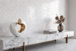 Iris White Triangle Mosaic