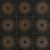 Ellington Ebony & Copper 6×6 Pierre Decorative Tile Honed