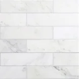Vesuvio Napoli White 3×12 Field Tile