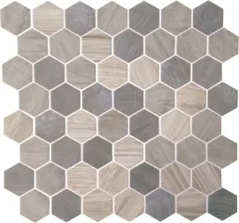 Crosswood Pelican 11×12 Hexagon Mosaic Glossy